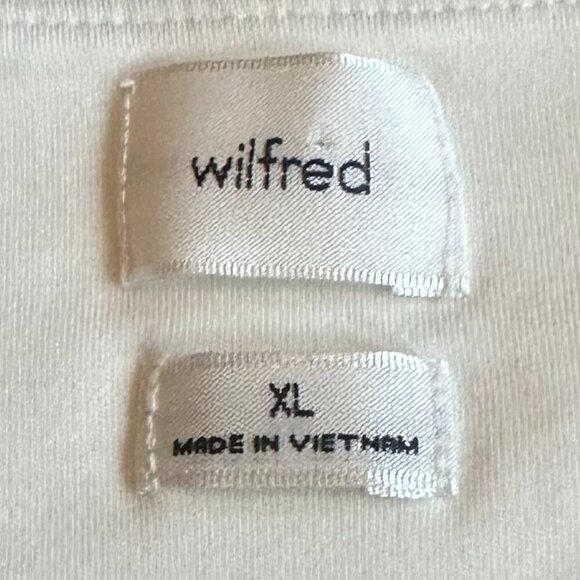 Wilfred Aritzia New Saturn Mini Dress Sleeveless Light Birch Cream Wrap XL NWT - Picture 10 of 11